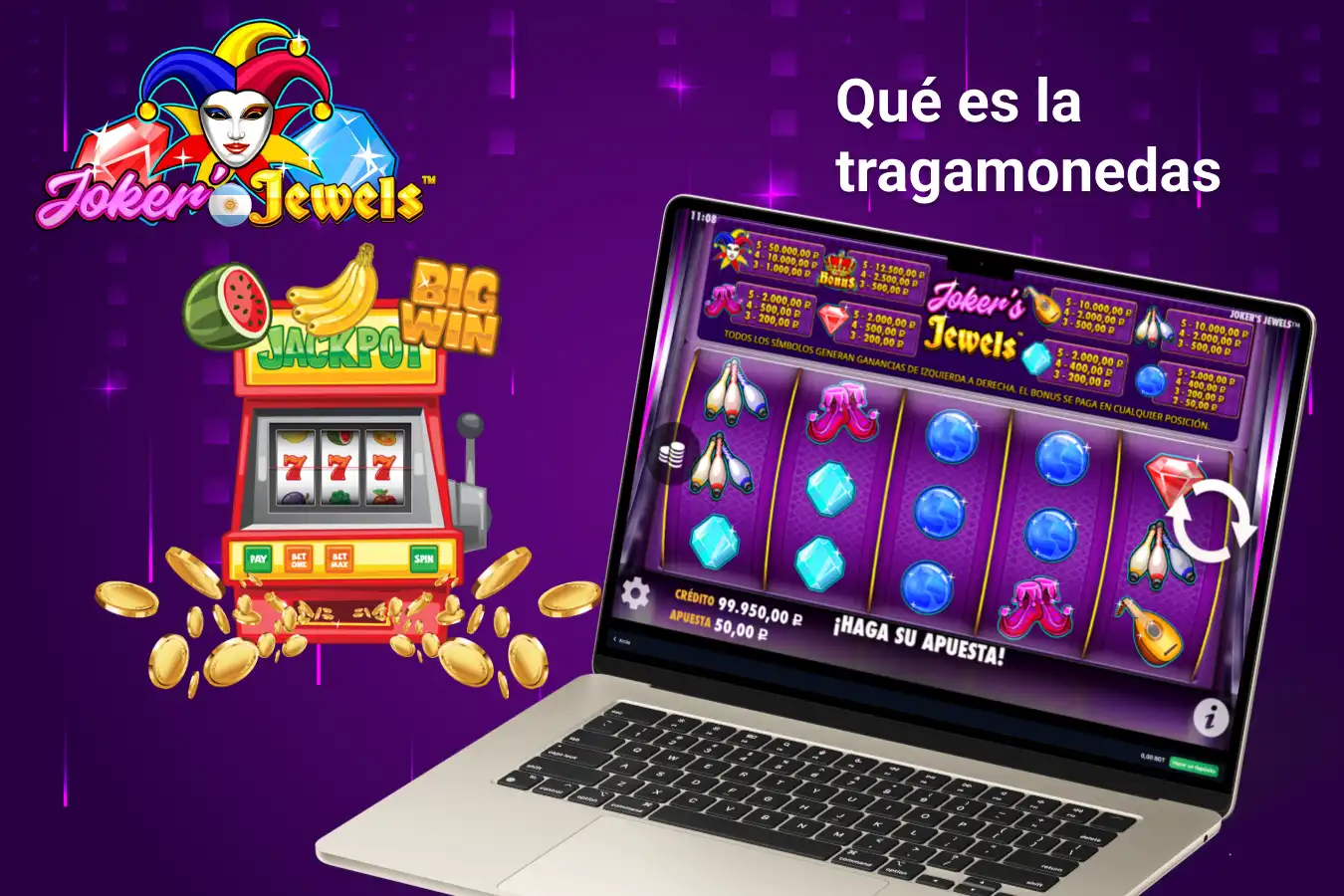 Joker Jewels con los símbolos y el diseño clásico de la máquina tragamonedas